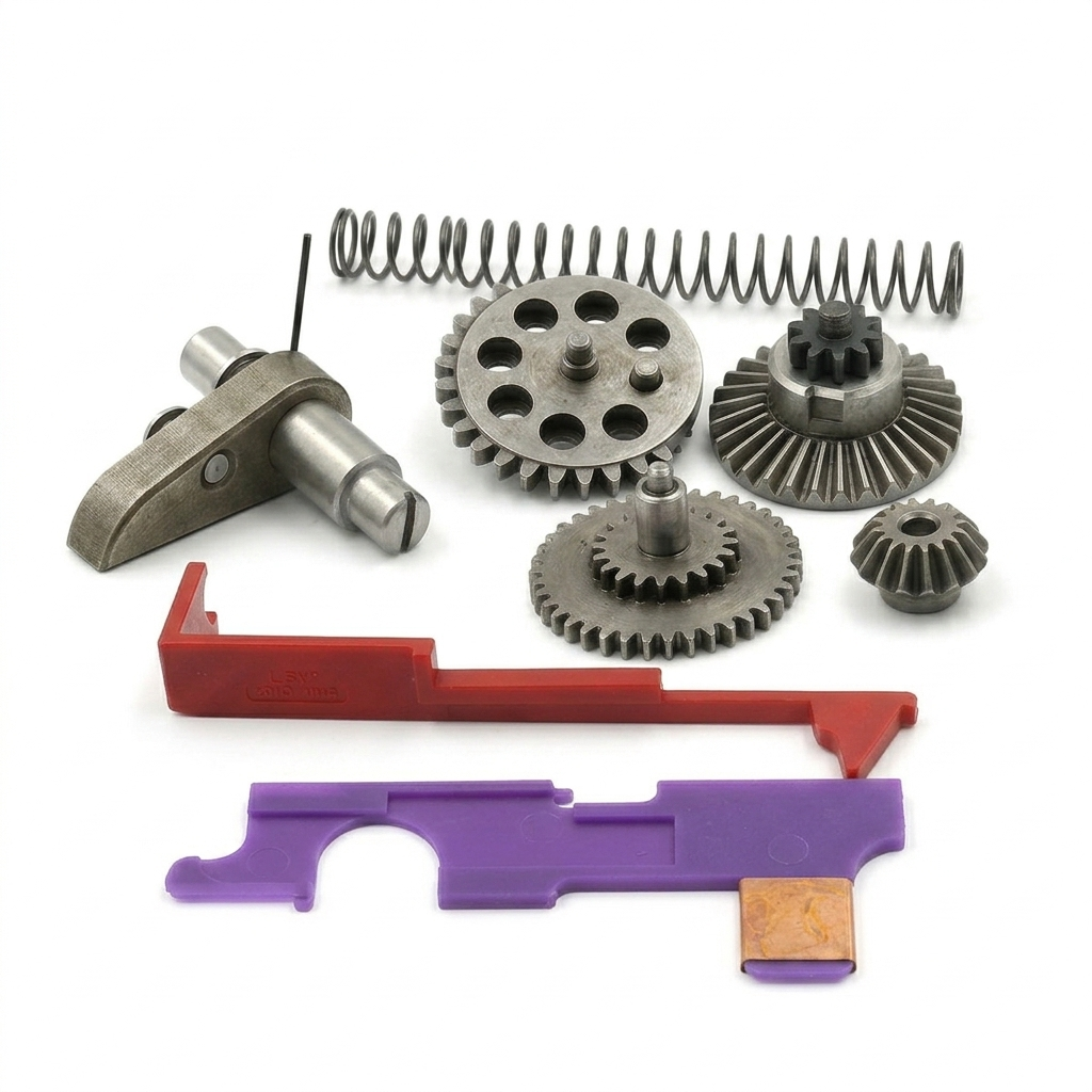 Airsoft AEG Gears, Springs, and Tappet Plates