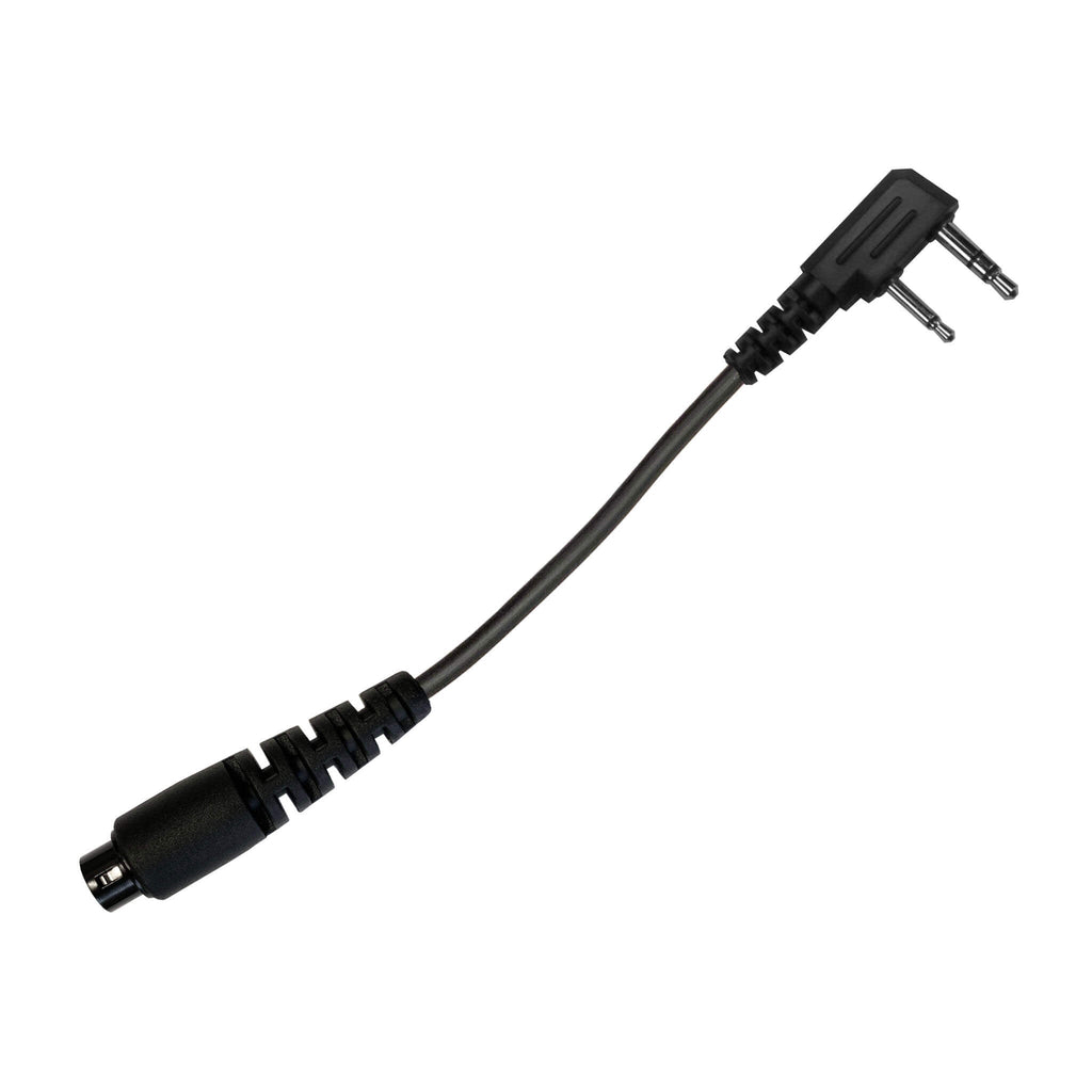 Tactical Braided Fiber Mic & Tube Earpiece Kit w/ Quick Disconnect (Hirose) Connector - Kenwood TK & NEXEDGE (NX) 2-Pin, Baofeng, BTECH, Rugged Radios, Diga-Talk, TYT, AnyTone, Alinco, Relm/BK Radio, Quansheng, Wouxon, Retevis