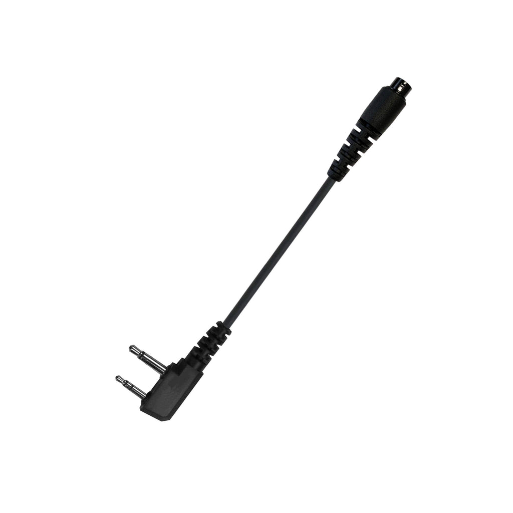 PolTact V2 Tactical Comms Helmet Headset w/ Active Hearing Protection - For Midland 2-Pin Radios (GXT/LXT Series)