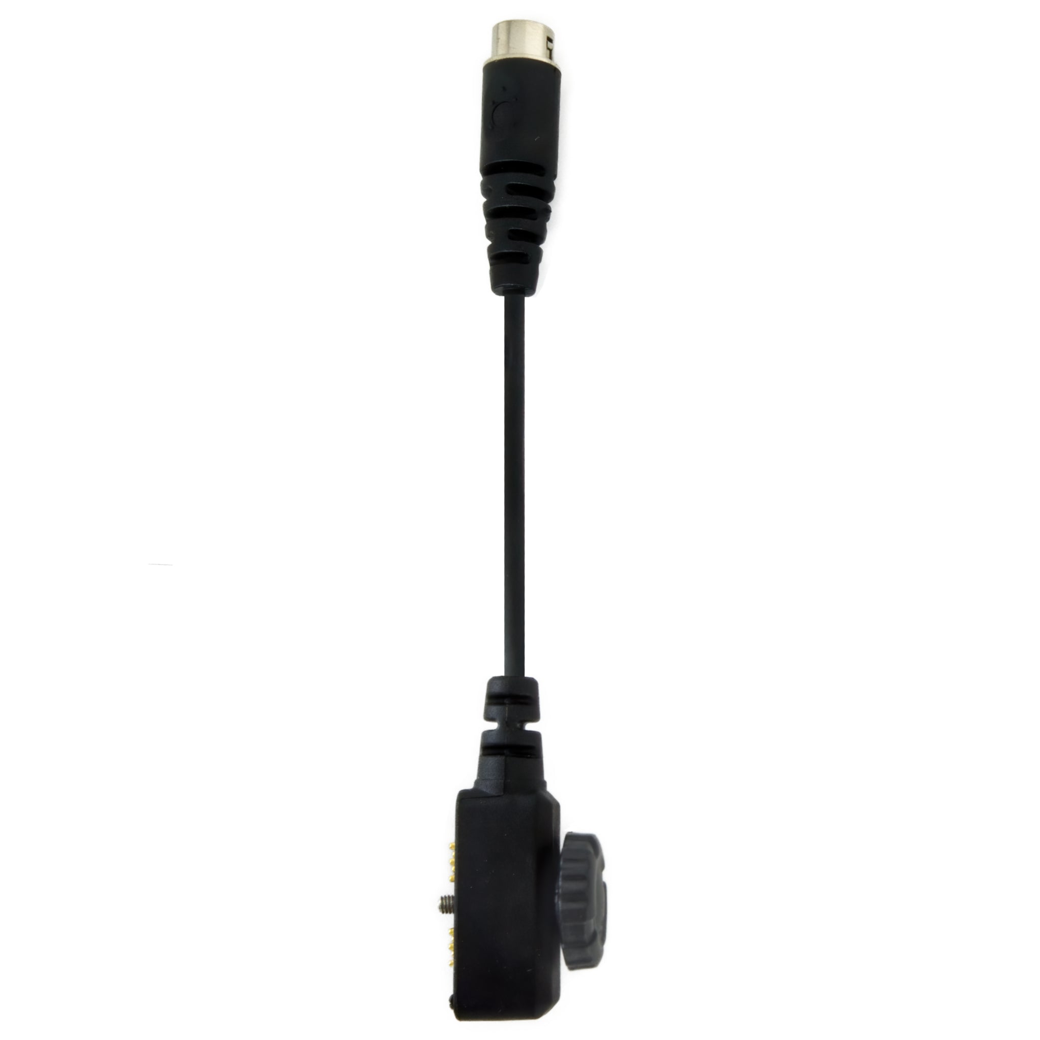 Tactical Radio Adapter/PTT for Headset w/ Quick Disconnect(Hirose): (w/ Electret Mic): US/Civilian/"Peltor" Wiring, Select ComTac III, XPI Models & Select Helicopter Headsets - Sonim XP5, XP5plus, XP5s, XP8, XP10, SoftBank