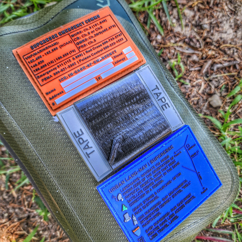 Storage Pocket Patch - Urban Land-Nav w/ Strip Map Diagram and Contingency Navigation Tactics