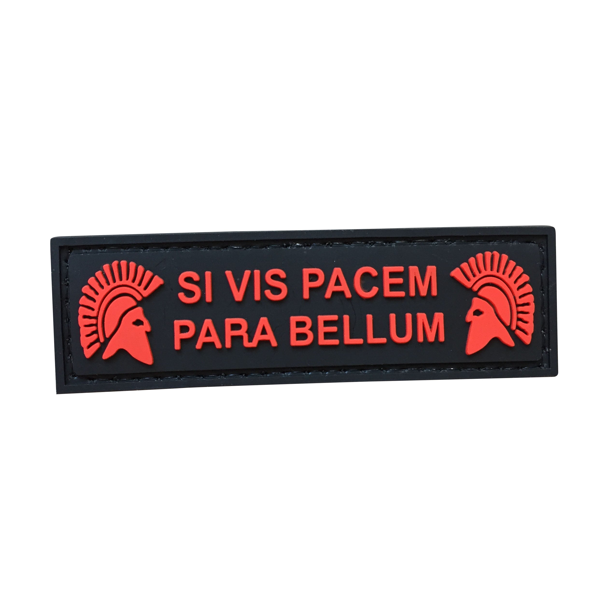 MOLON LABE SI VIS PACEM PARA BELLUM - Black and Red - PVC Patch