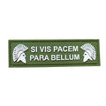 MOLON LABE SI VIS PACEM PARA BELLUM PVC Patch Green