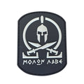 Spartan Molon Labe - Black and Gray - PVC Patch