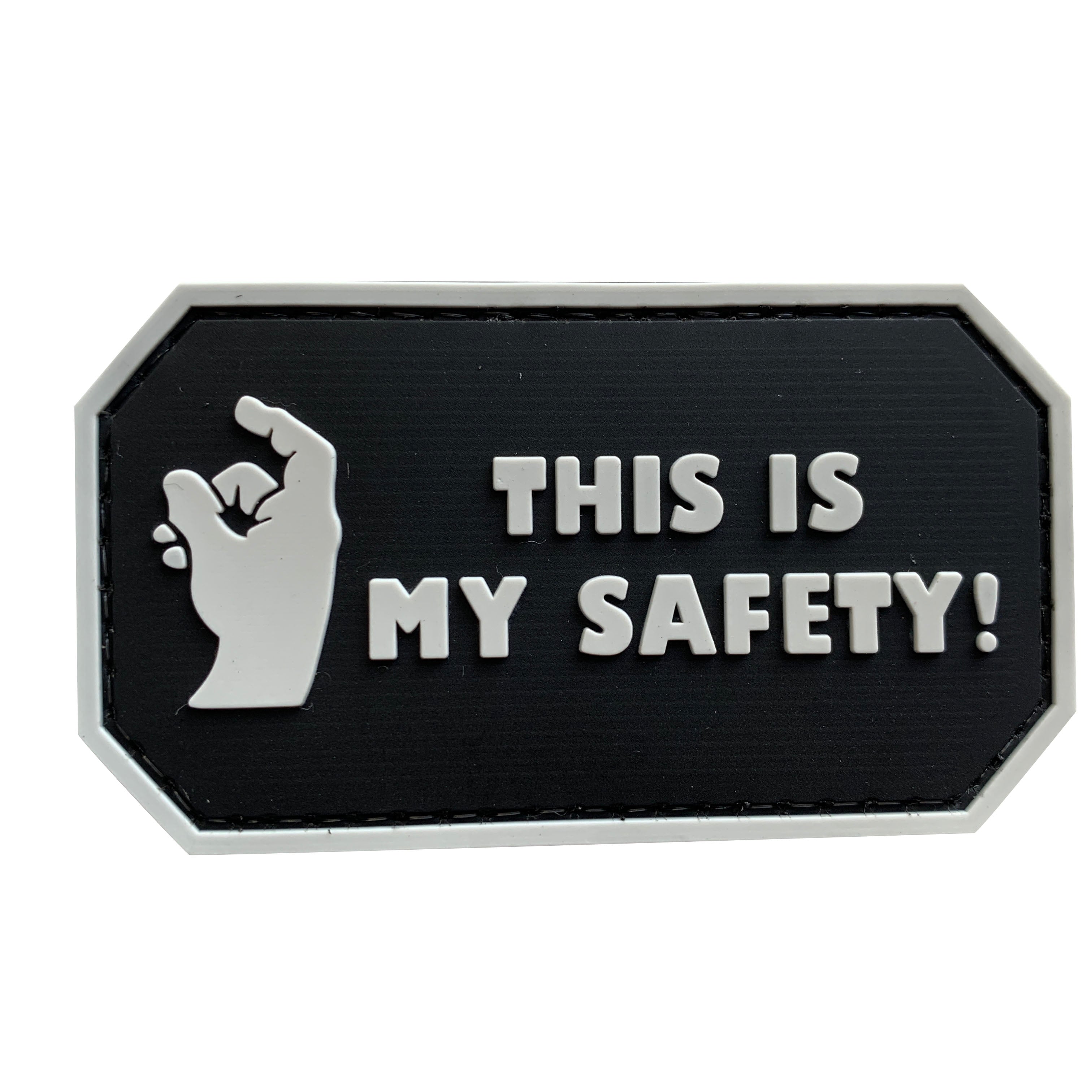 This is My Safety PVC Patch Black