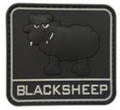 Big Black Sheep - Black and Gray - PVC Patch