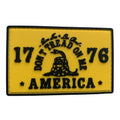 Don't Tread on Me America 1776 PVC Patch Yellow