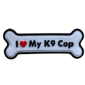 I Love My K9 Cop PVC Patch White