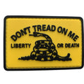 Don't Tread on Me, Liberty or Death PVC Patch Yellow