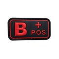B POS - Red - PVC Patch