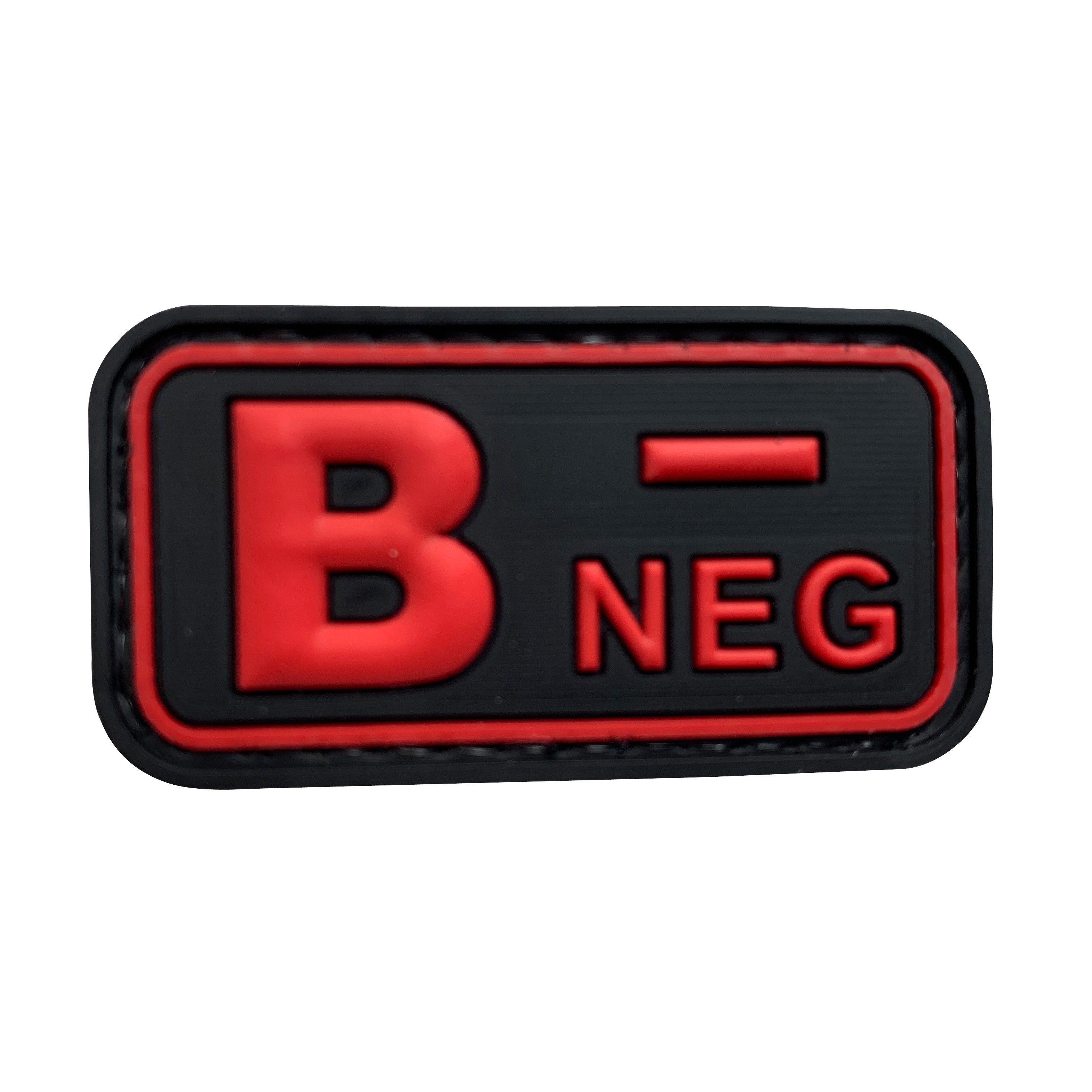 B NEG - Red - PVC Patch