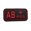 AB POS - Red - PVC Patch