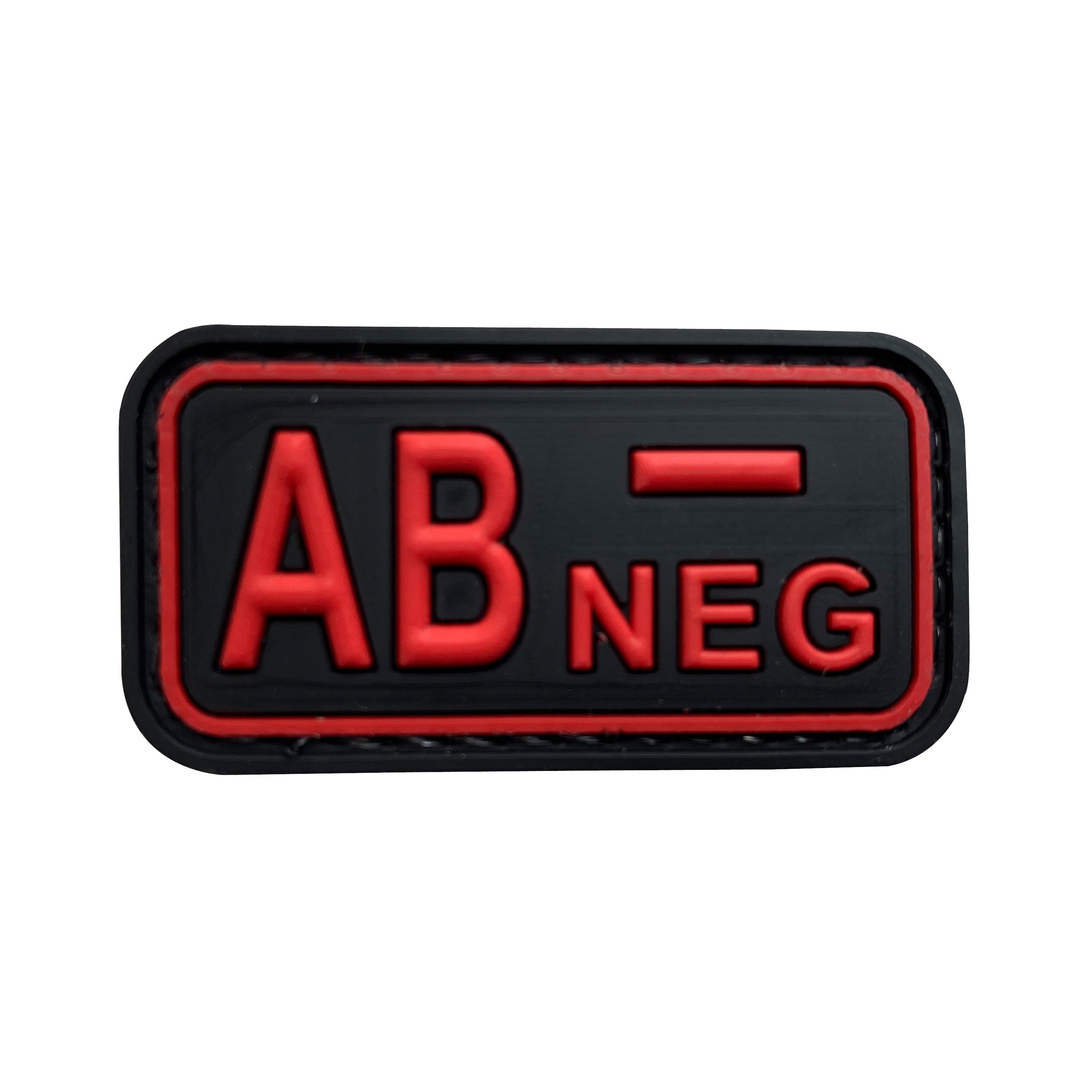 AB neg - Red - PVC Patch