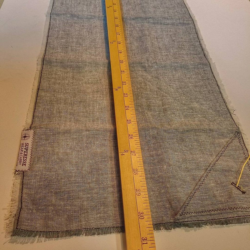 Saw Shemagh: Firestarter sewn button, built-in Kevlar Utility Saw, Fire Tinder border.