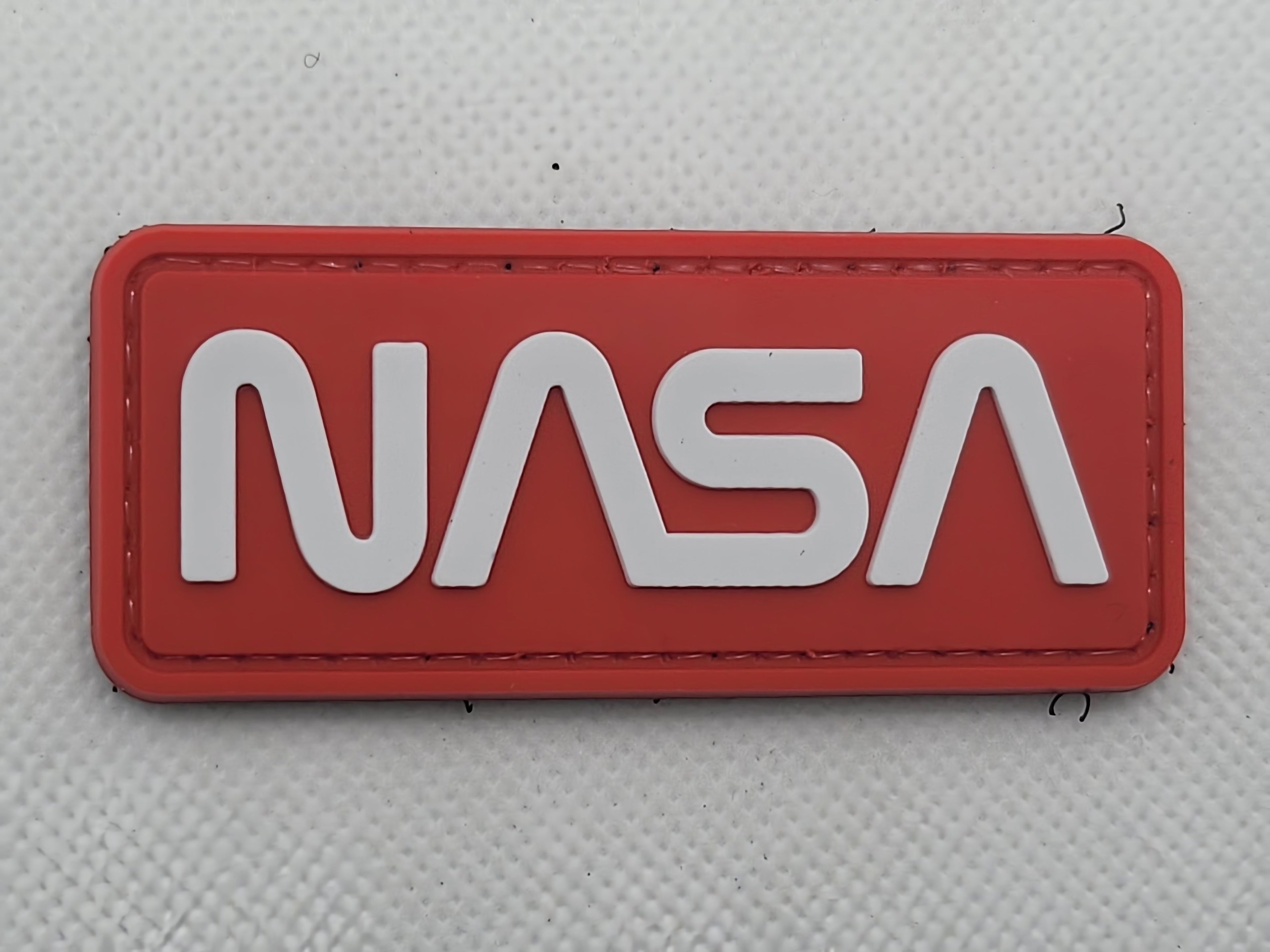 NASA PVC Patch Red and White