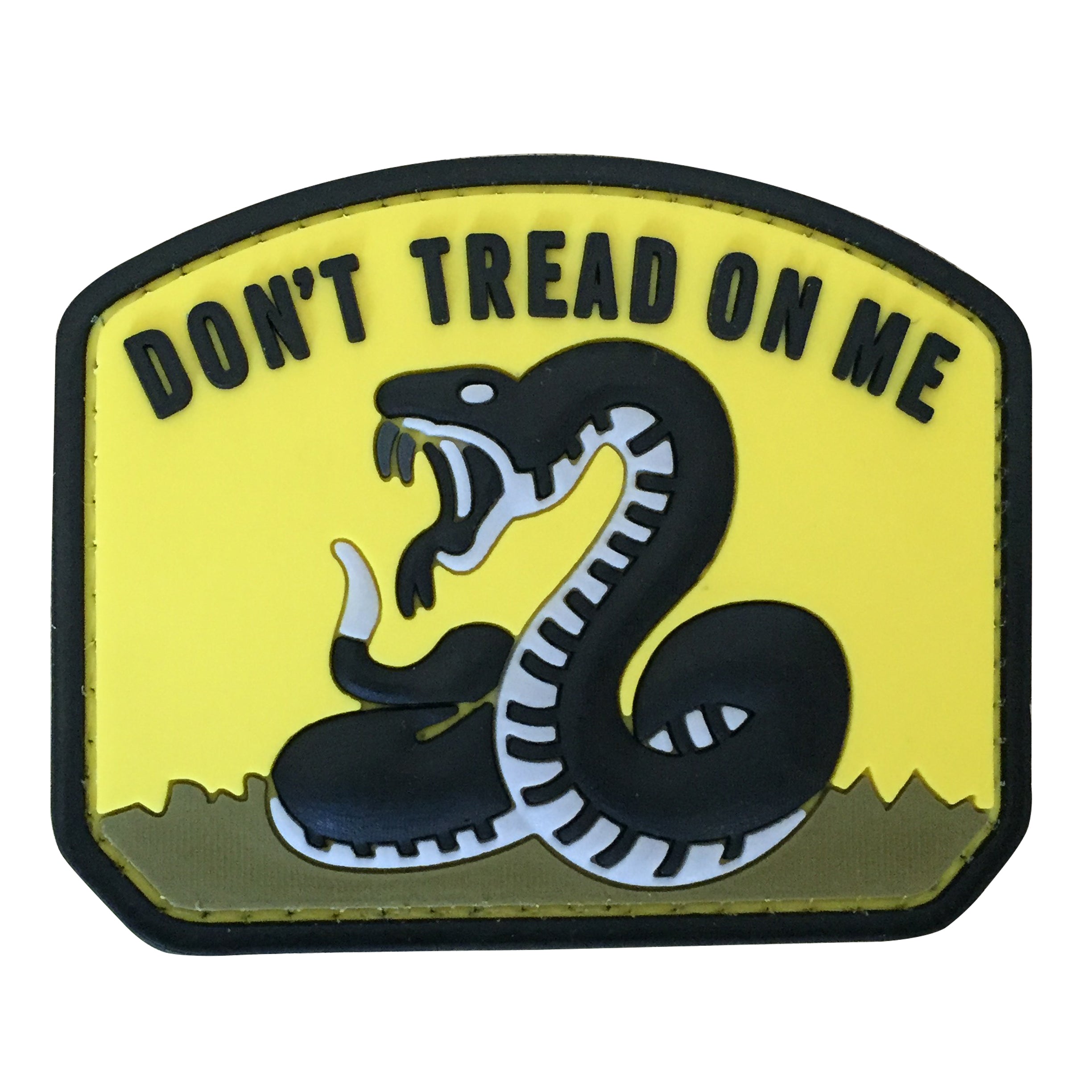 Don't Tread on Me PVC Patch Yellow