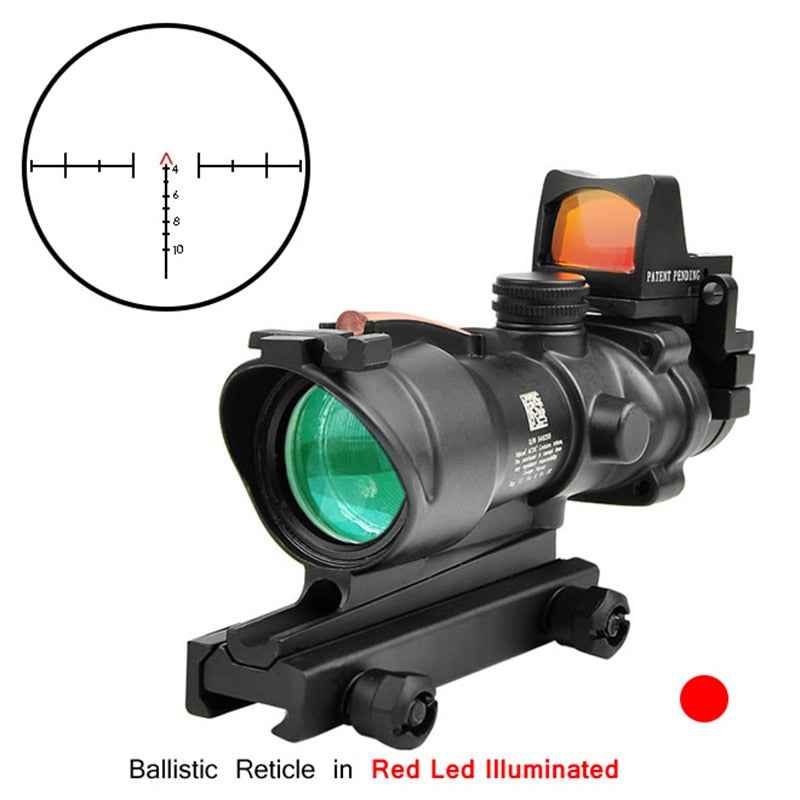 4X Airsoft Scope with Red Dot