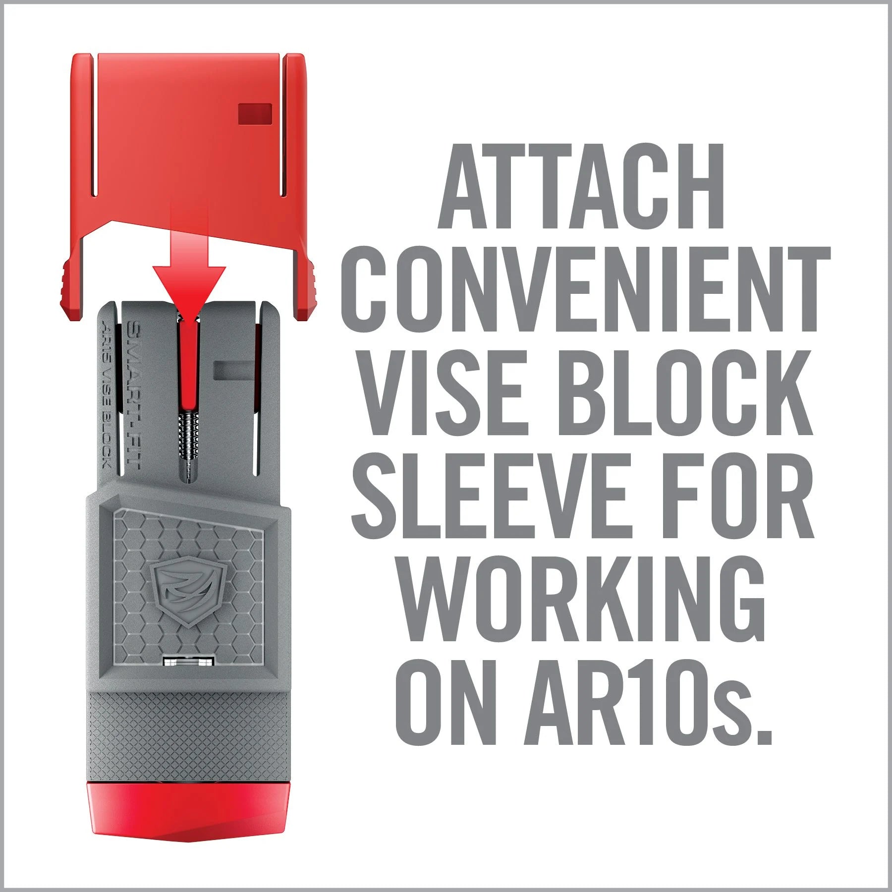 Smart-Fit AR15 Vise Block With Sleeve For AR10*