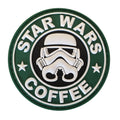 Star Wars and Coffee PVC Patch OD Green