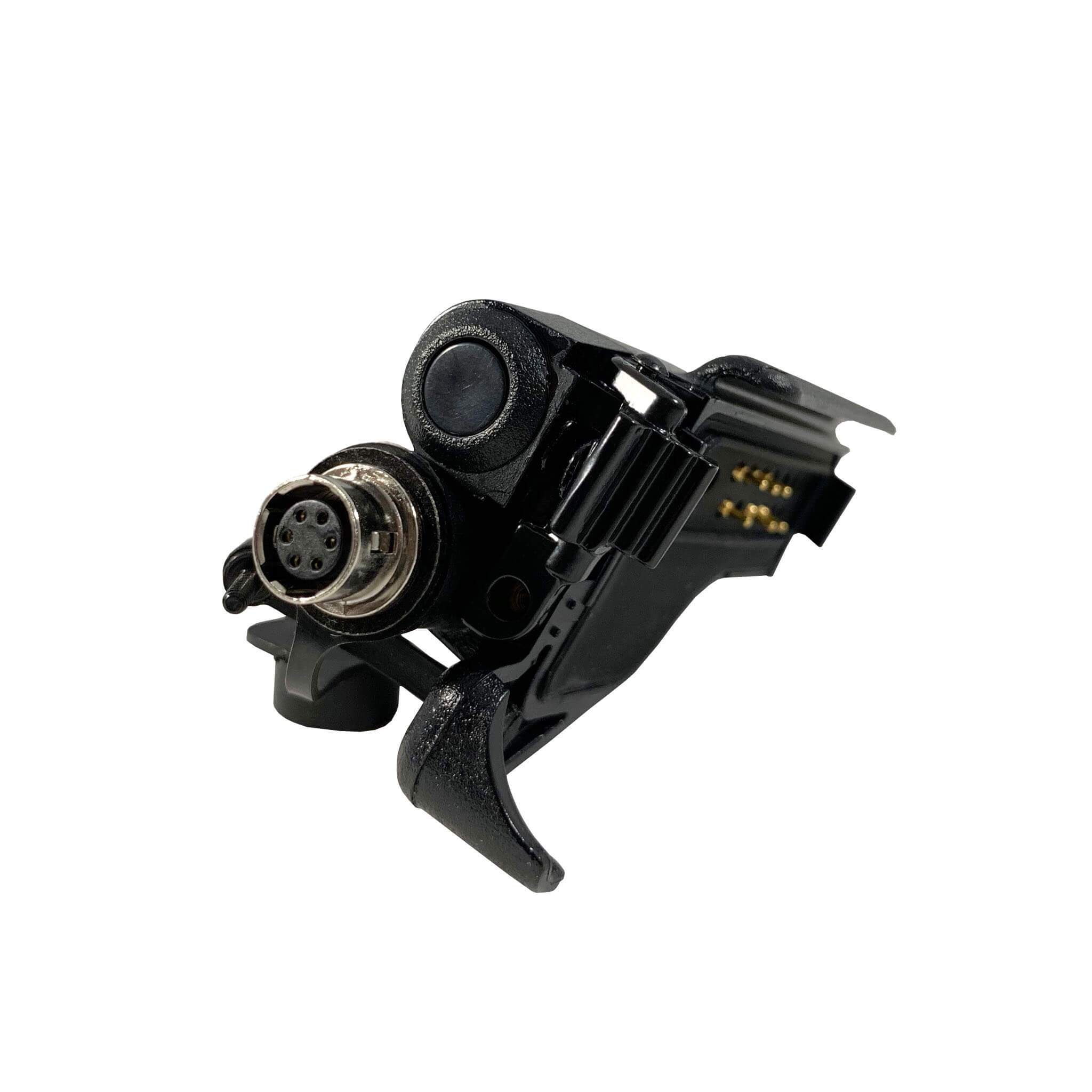 PolTact V1 Tactical Comms Headset w/ Active Hearing Protection & Quick Disconnect (Hirose) Adapter - EF Johnson: All 51, 5000, 5100, 7700, 8100 Series, Ascend, Kenwood VP400, VP600, VP900 & More