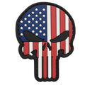 Patriot Skull US Flag - Full Color - PVC Patch