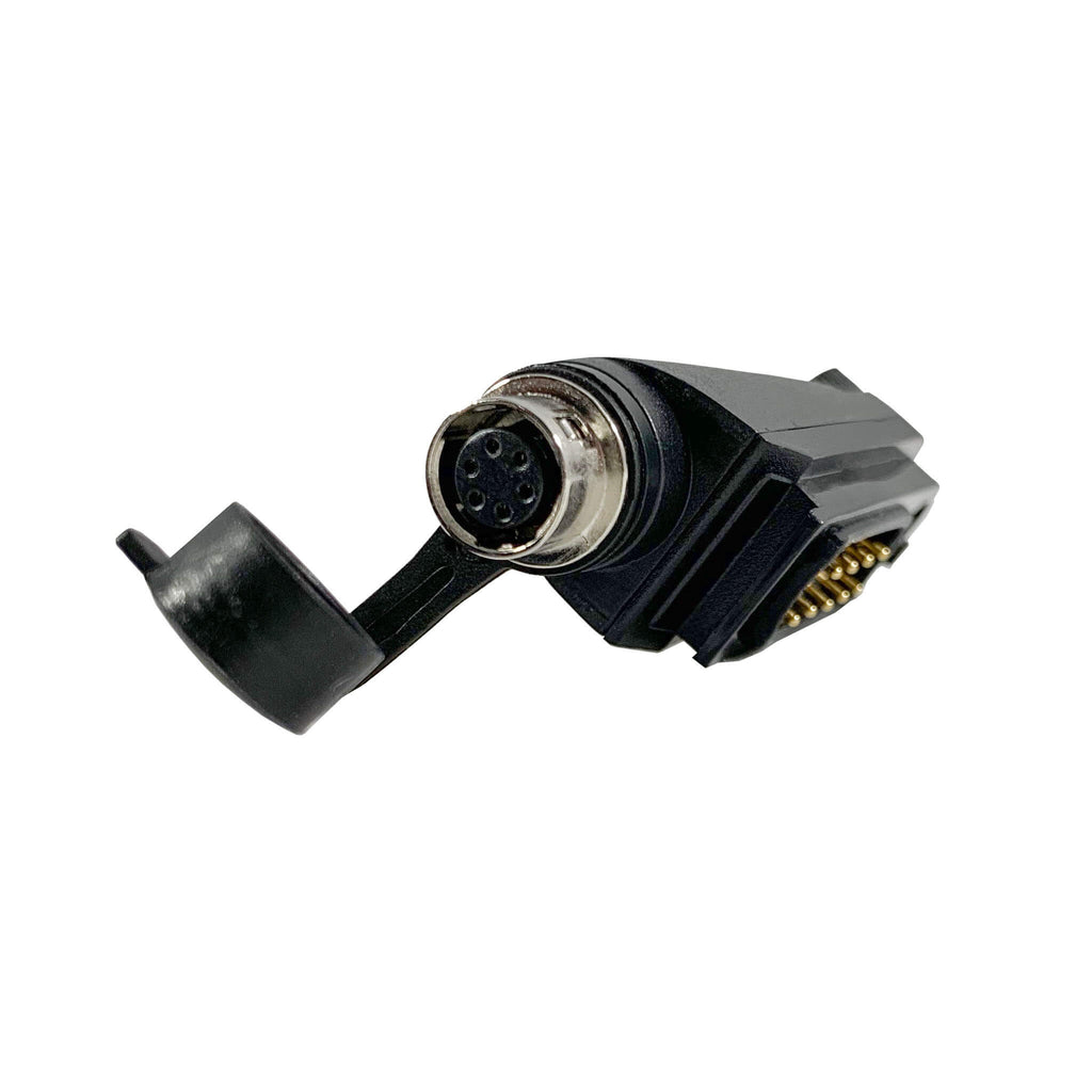 Tactical Radio Adapter/PTT for Headset w/ Quick Disconnect(Hirose): US/Civilian/"Peltor" Wiring, Select ComTac III, XPI Models & Select Helicopter Headsets - Harris/Tait TP3000/7110/7100/8000/9000 Series