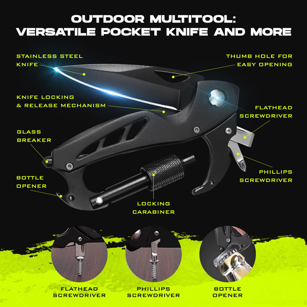 2-Pack Carabiner Knives