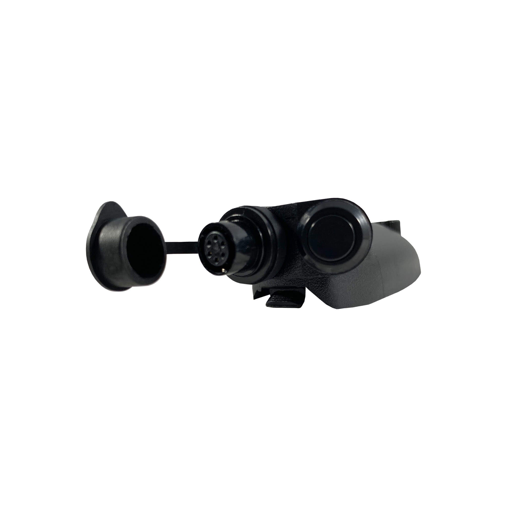 Tactical Radio Adapter/PTT for Headset w/ Quick Disconnect(Hirose): US/Civilian/"Peltor" Wiring, Select ComTac III, XPI Models & Select Helicopter Headsets - Motorola: HT750/1250/1550, MTX850/950/960/8250/9250, PR860 & More