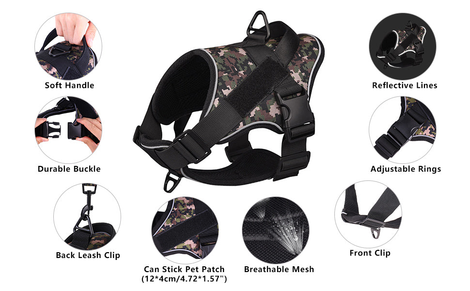 Tactical K9 Harness - Minimalist - Tan
