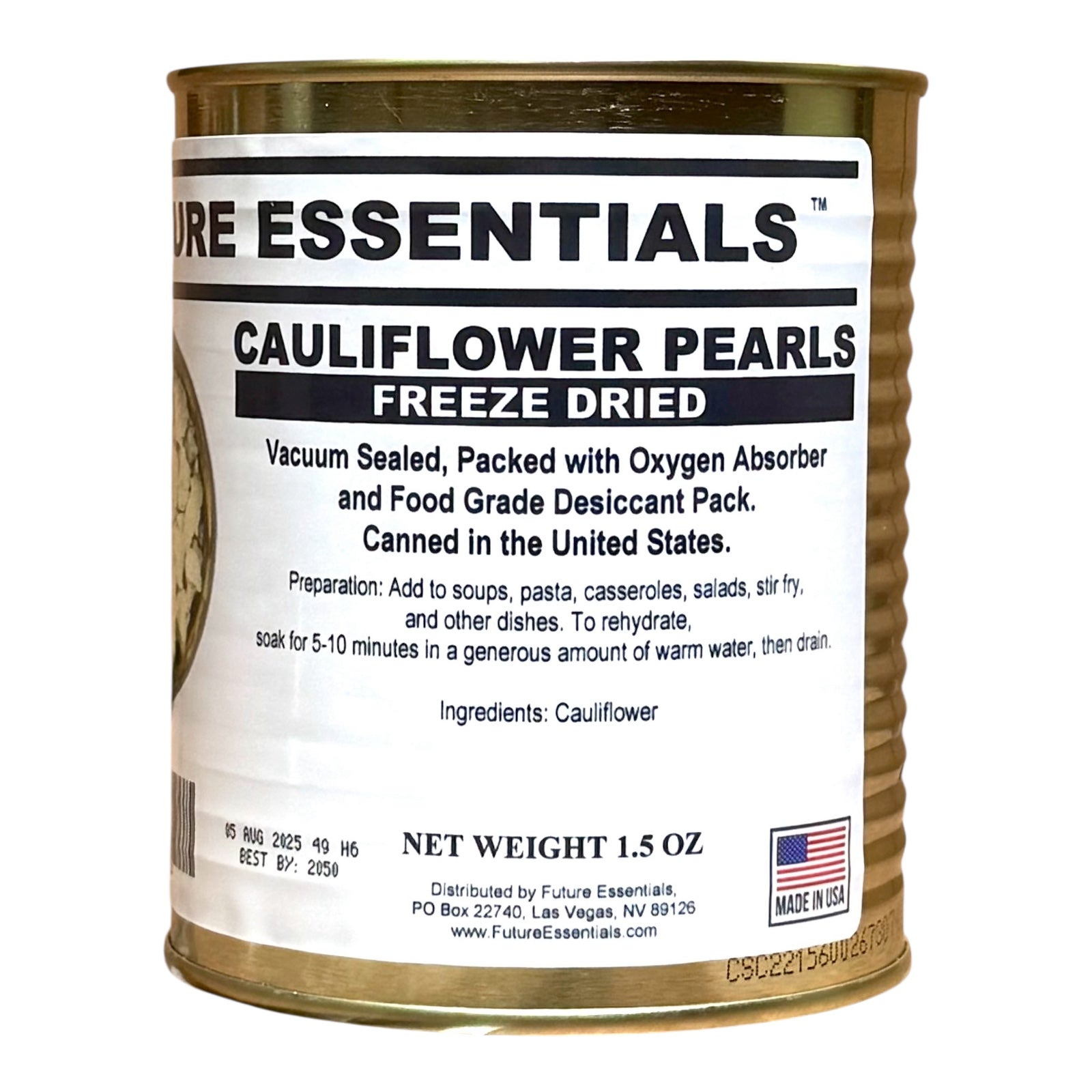 Case (12 Cans) of Future Essentials Freeze Dried Vegetable Variety