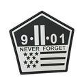 911 NEVER FOGET PVC Patch