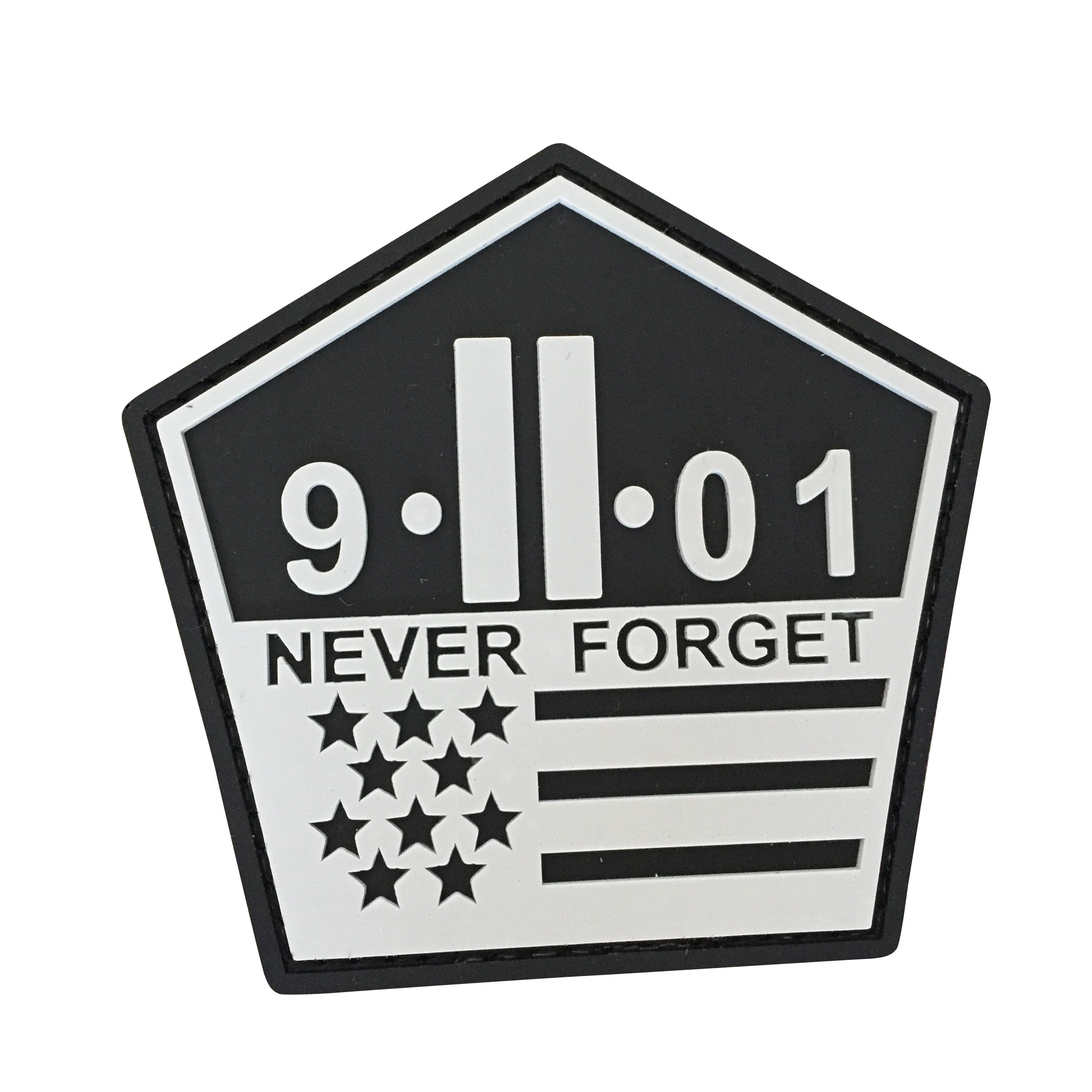 911 NEVER FOGET PVC Patch