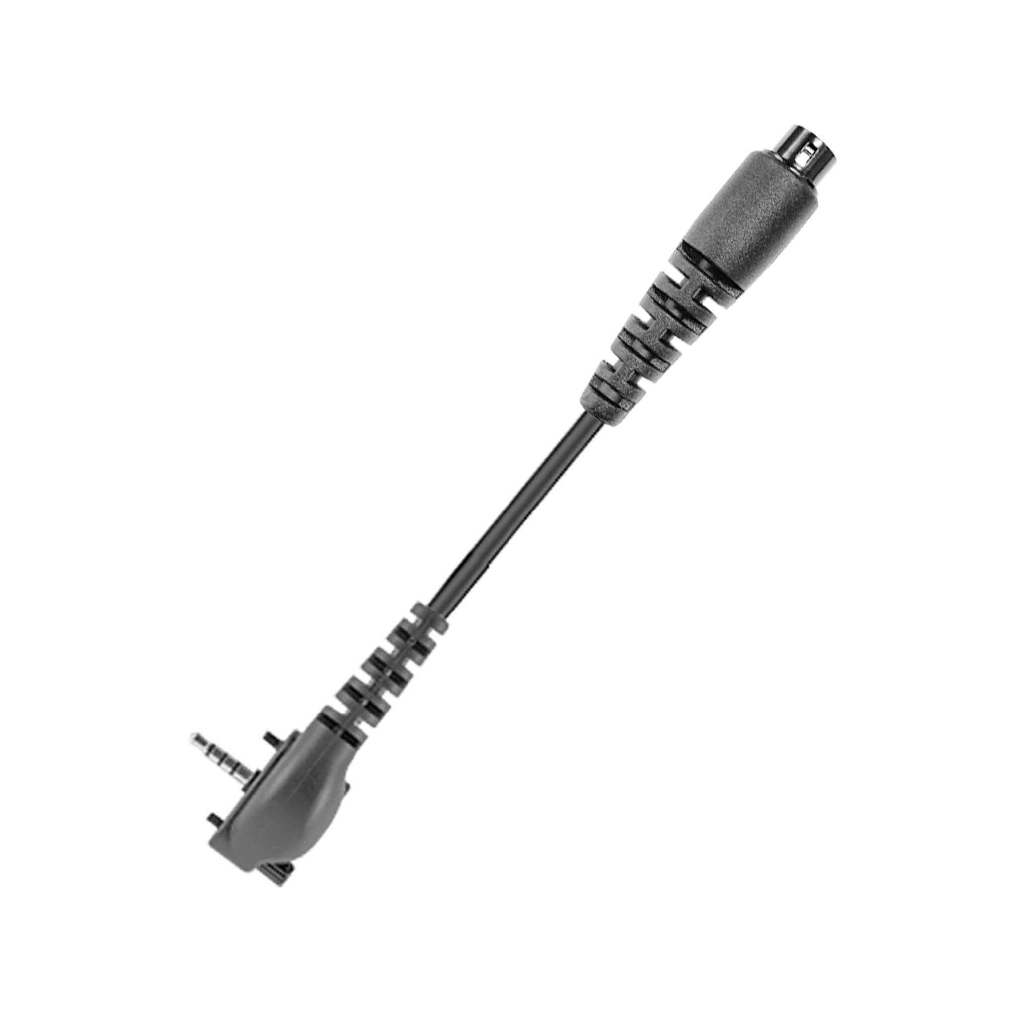 Tactical Braided Fiber Mic & Tube Earpiece Kit w/ Quick Disconnect (Hirose) Connector - Vertex: 1 Pin w/ Security Screws