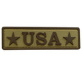 USA Tab with Star PVC Patch Coyote Tan