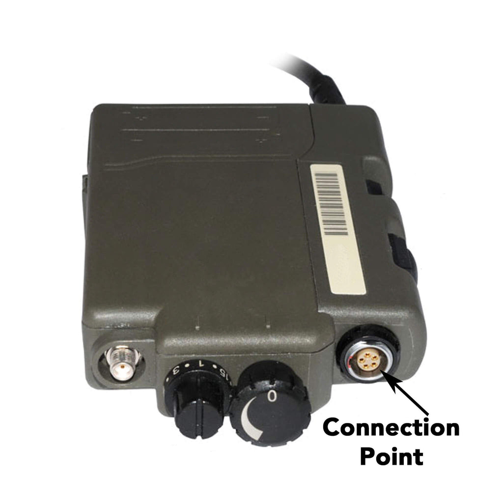 Tactical 2 Wire Mic & Earpiece Kit - Selex/Marconi/Bowman H4855, H4855U,  AN/PRC-343, Personal Role Radio PRR Integrated Intra Squad Radio IISR - LEMO 5 Pin Connector
