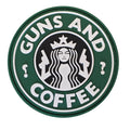 Guns and Coffee PVC Patch OD Green