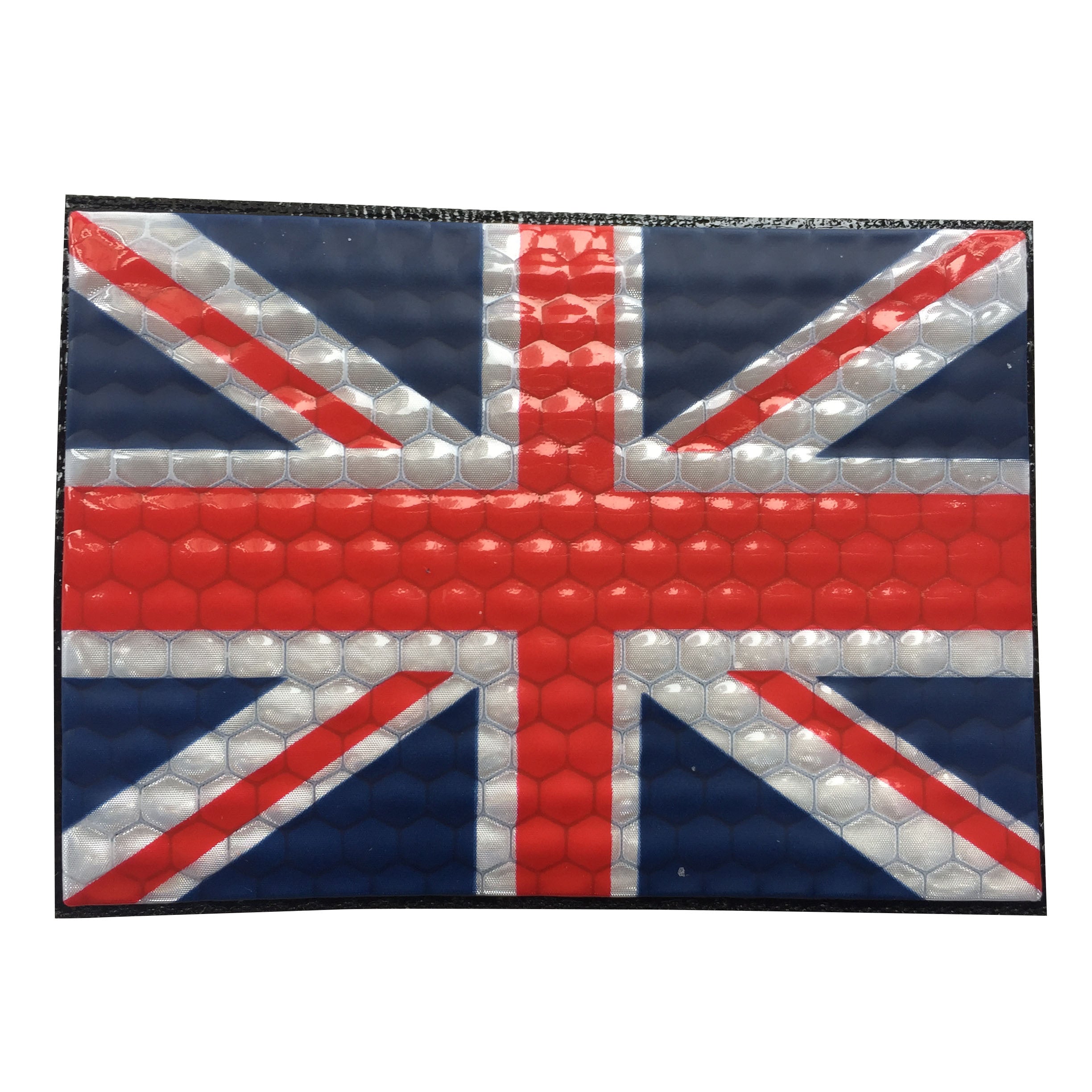 Reflective UK Flag Patch Full Color