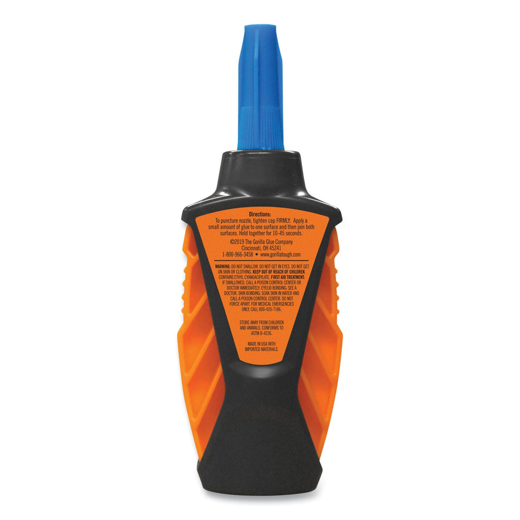 Gorilla Super Glue Micro Precise, 0.19 oz, Dries Clear, 4/Carton
