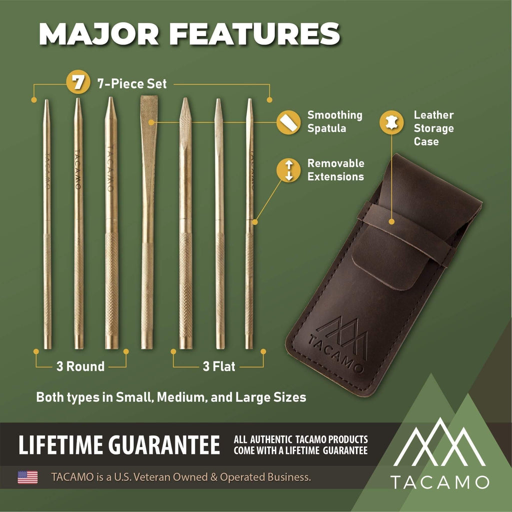 7-Piece Professional Brass Paracord FIDS Set