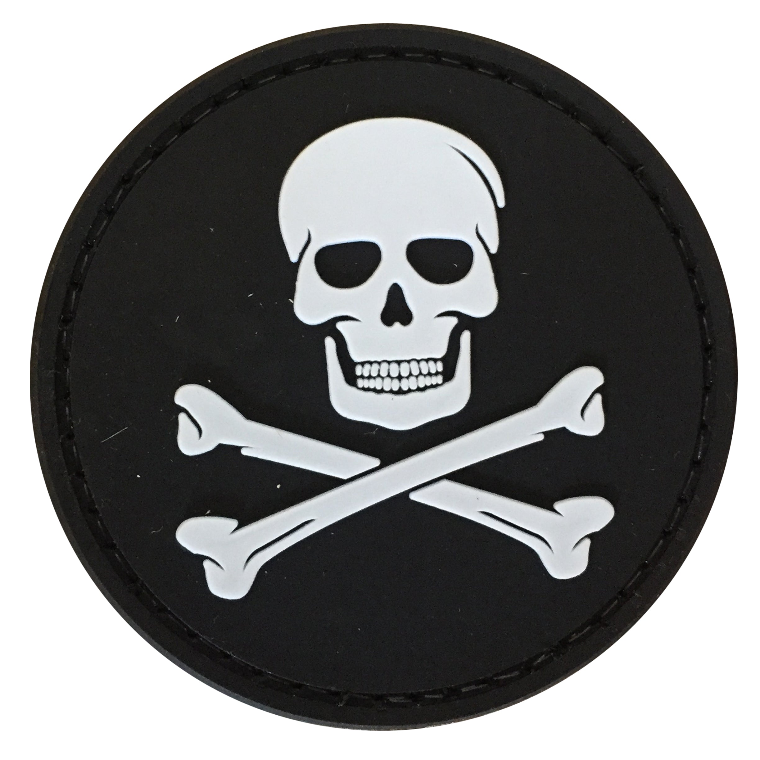 Skull and Crossbones Circular - PVC Patch