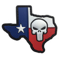 Texas Map with Tactical Skull - PVC Patch