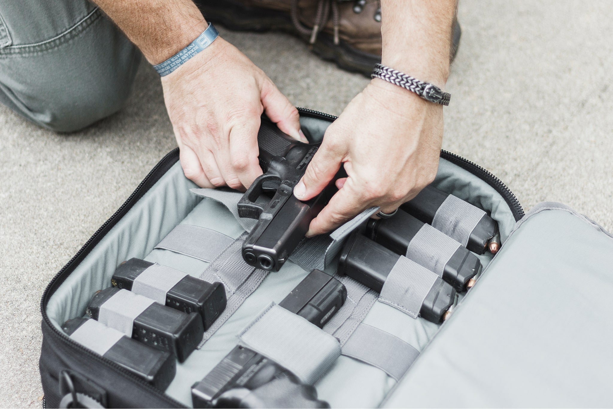 Four Gun Pistol Pack, Range Bag