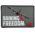 Raining Freedom PVC Patch White