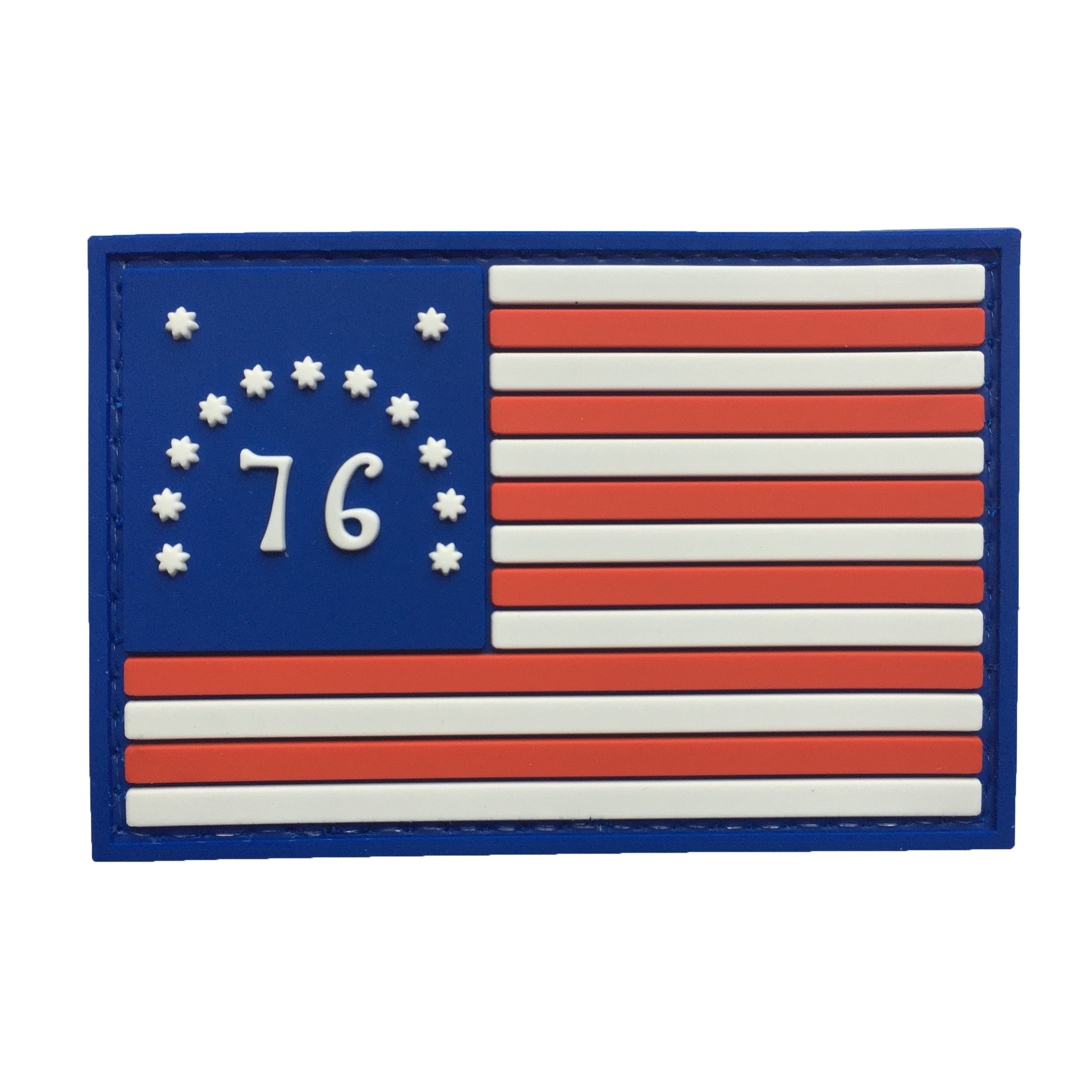 US Flag 1776 PVC Patch
