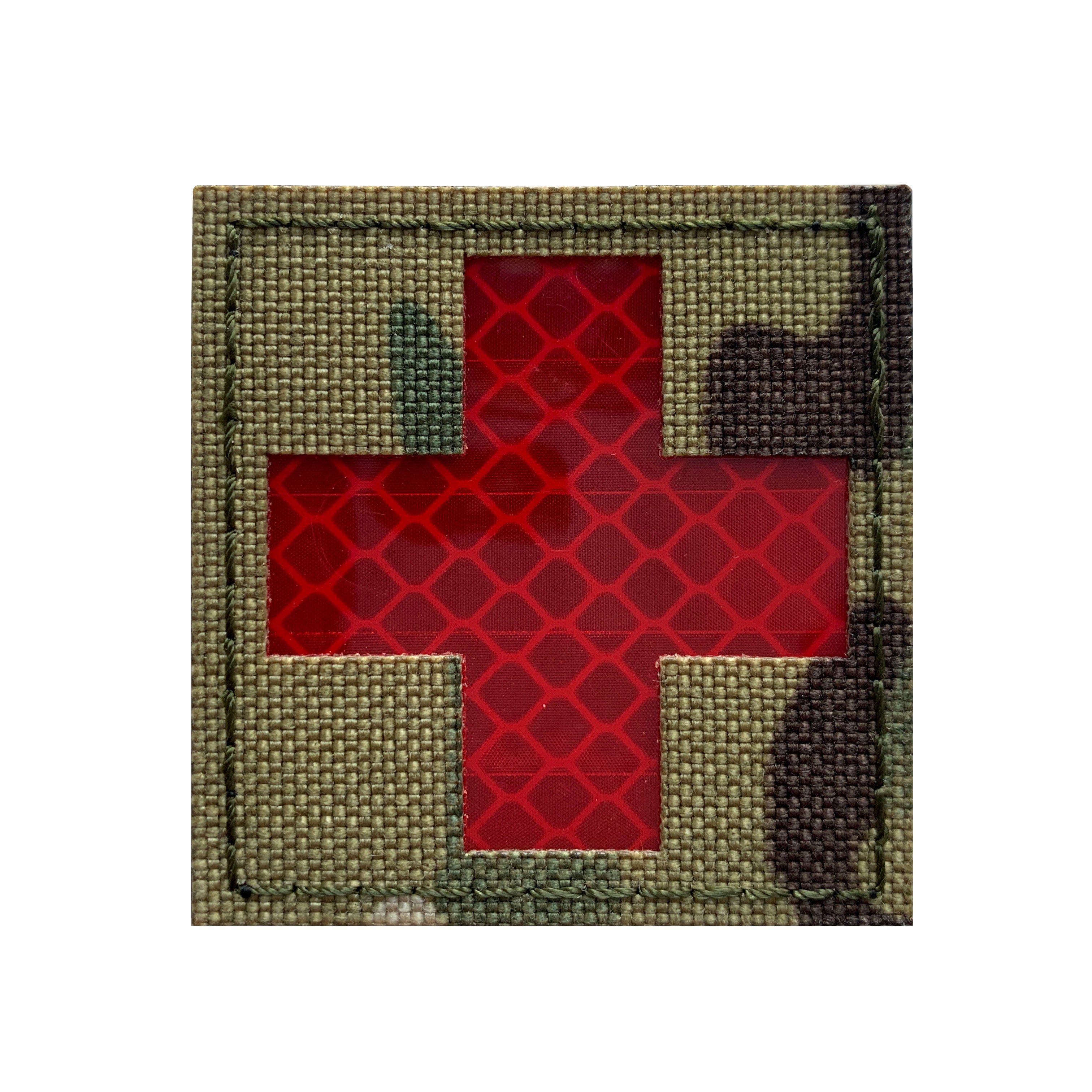 Reflective Fabric Cross Medic Patch Multicam