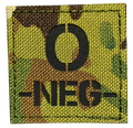 Reflective Fabric O NEG Patch Multicam