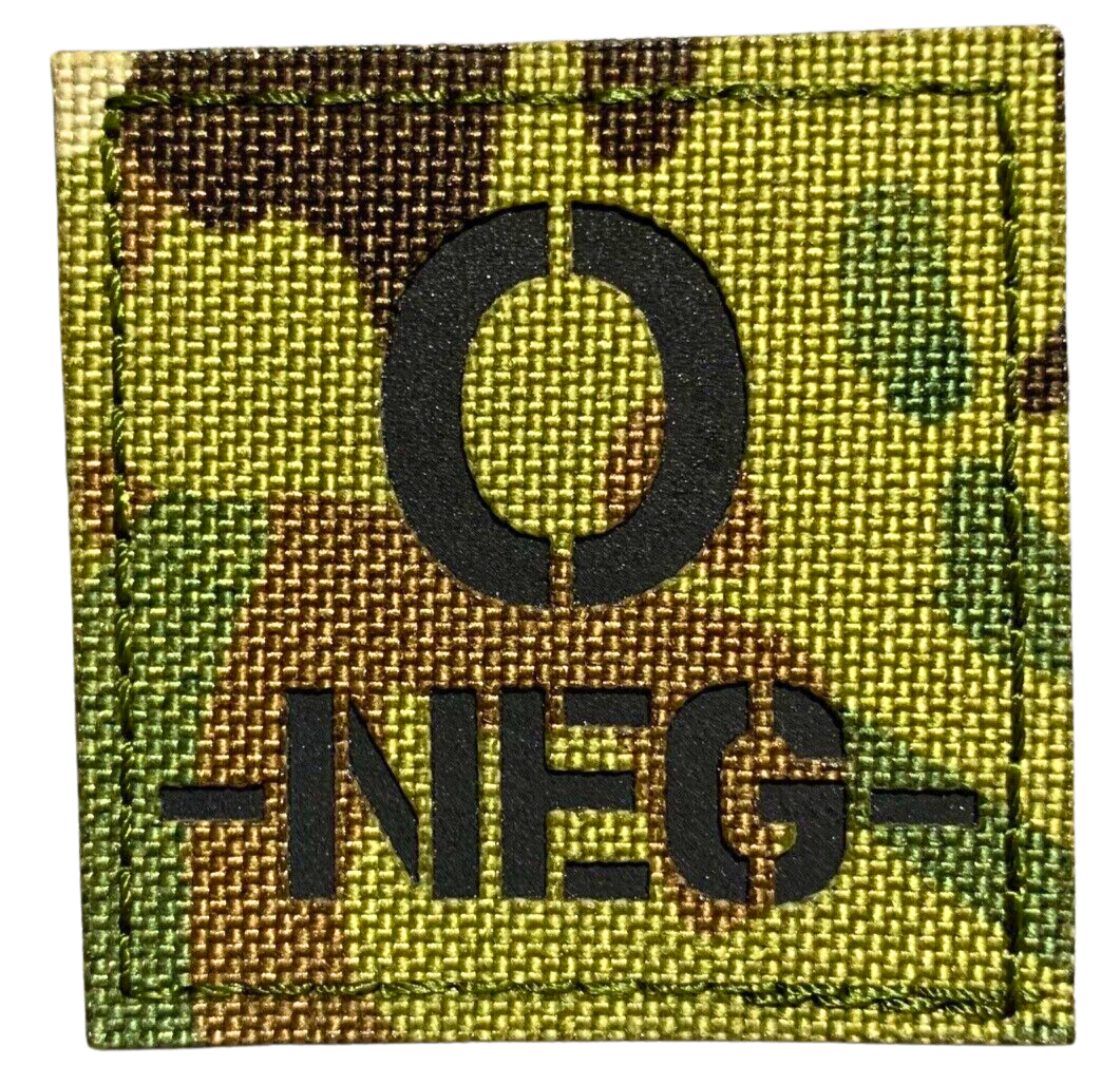 Reflective Fabric O NEG Patch Multicam