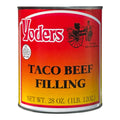 Yoder’s Canned Taco Beef Filling | 28 oz can | Real USA Beef | Fully Cooked | Shelf Stable Survival Food | 10+ Year Shelf Life | Ready to Eat | Ideal for Prepping, Storage & Camping