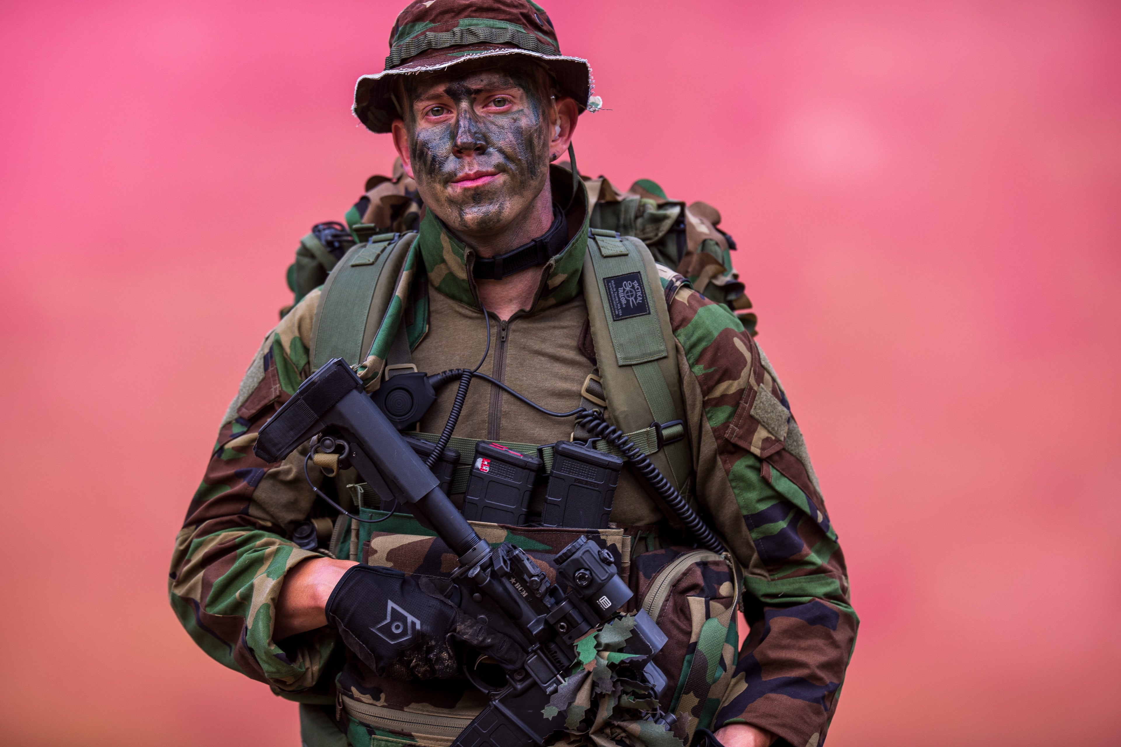 PolTact Tactical Throat Mic w/ Acoustic Tube Earpiece & 3.5mm w/ NATO Wired TP-120/U174- Headset Only
