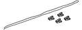 AMA TACTICAL BUNGEE RETENTION KIT W/ 4 MOLLE CLIPS - BLACK